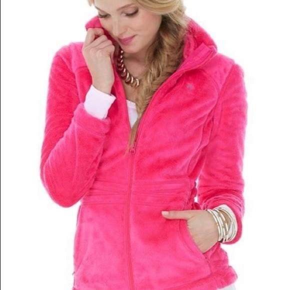 Lilly Pulitzer Jackets & Blazers - Lilly Pulitzer Hot Pink Plush Fleece Jacket Small